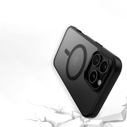 Θήκη MagSafe για Apple iPhone 16 Pro, PanzerGlass, Frame, Διάφανη Μαύρη