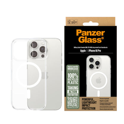 Θήκη MagSafe για Apple iPhone 16 Pro, PanzerGlass, HardCase, Διάφανη Λευκή