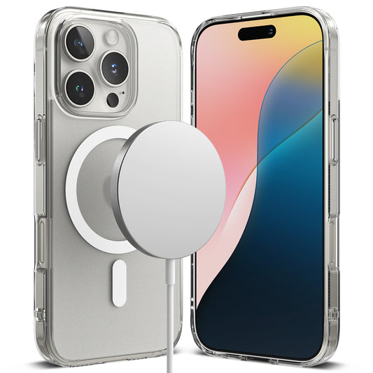 Θήκη MagSafe για Apple iPhone 16 Pro, Ringke, Fusion, Ματ Διαφανής