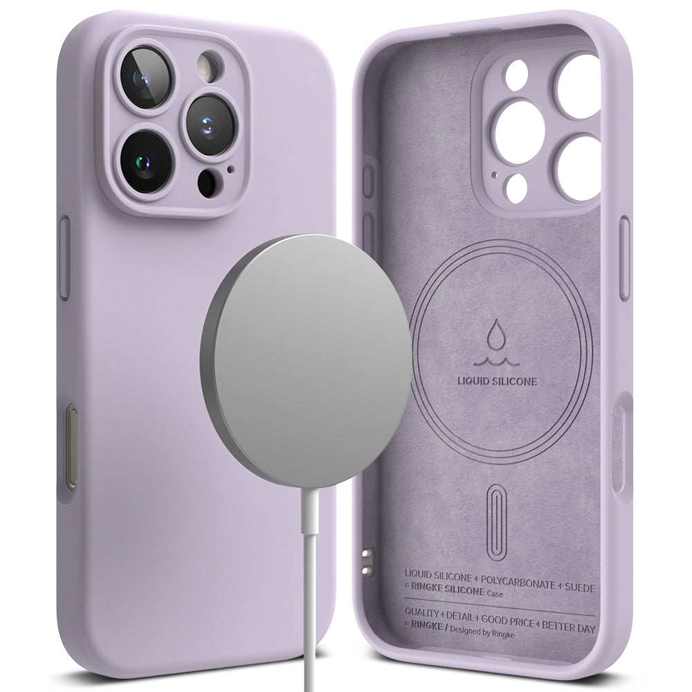 MagSafe Case for Apple iPhone 16 Pro, Ringke, Silicone, Purple
