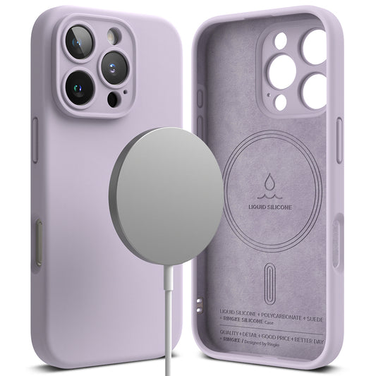 MagSafe Case for Apple iPhone 16 Pro, Ringke, Silicone, Purple