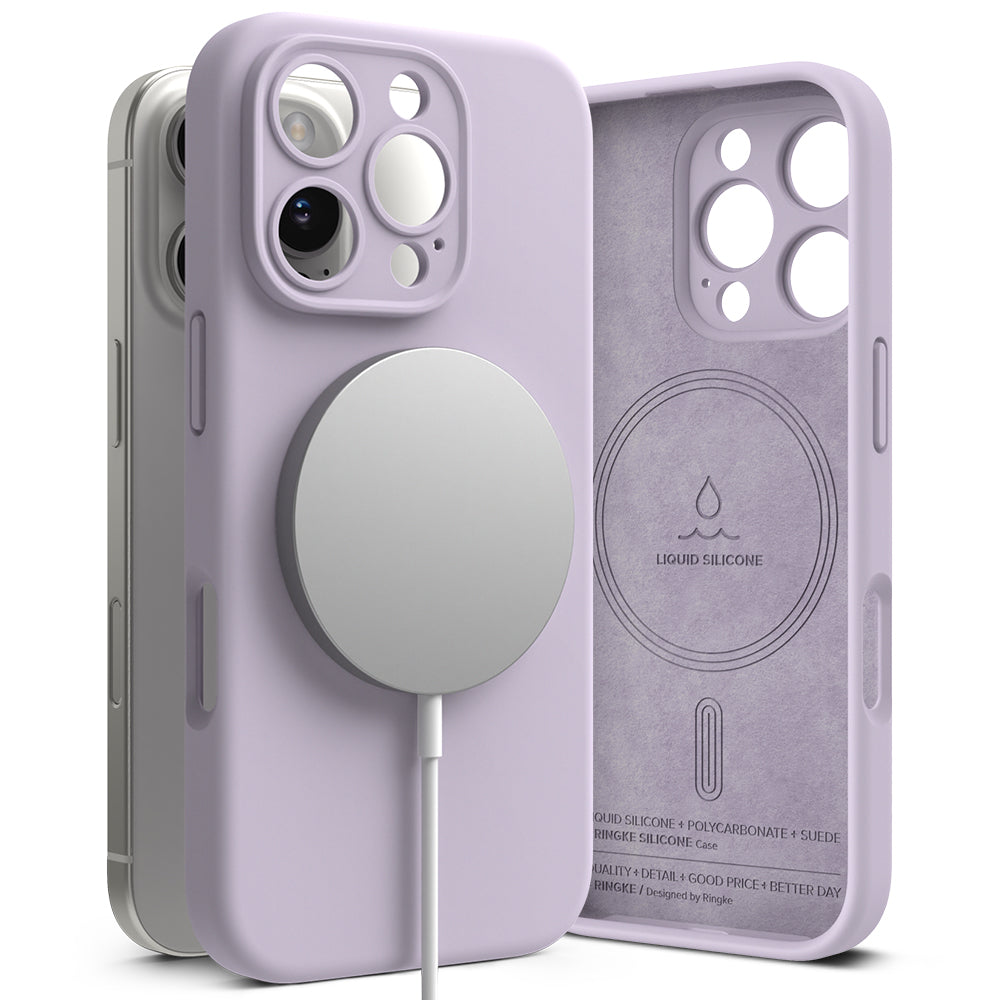 MagSafe Case for Apple iPhone 16 Pro, Ringke, Silicone, Purple