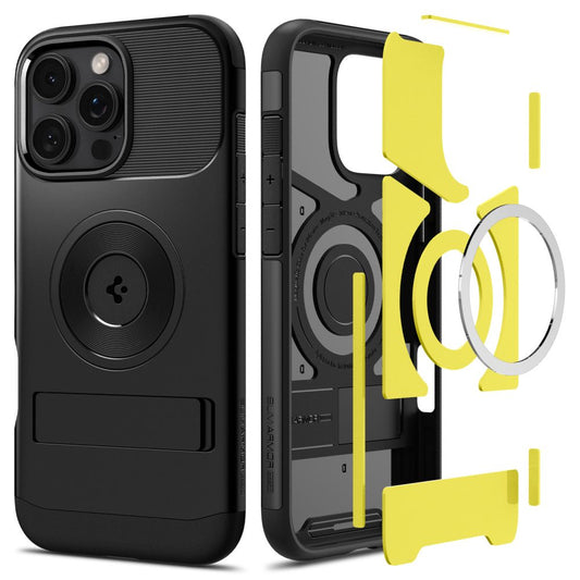 Θήκη MagSafe για Apple iPhone 16 Pro, Spigen, Slim Armor, Μαύρη ACS08164