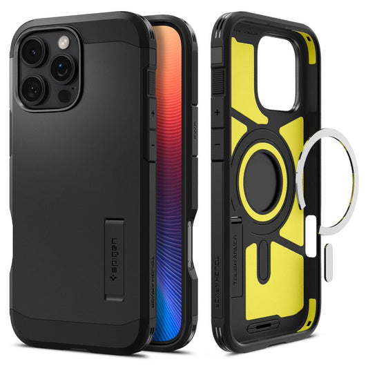 Θήκη MagSafe για Apple iPhone 16 Pro, Spigen, Tough Armor, Μαύρη ACS08146
