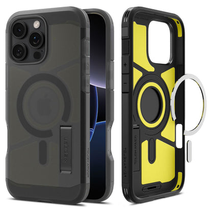 Θήκη MagSafe για Apple iPhone 16 Pro, Spigen, Tough Armor, Ματ Μαύρη ACS09072
