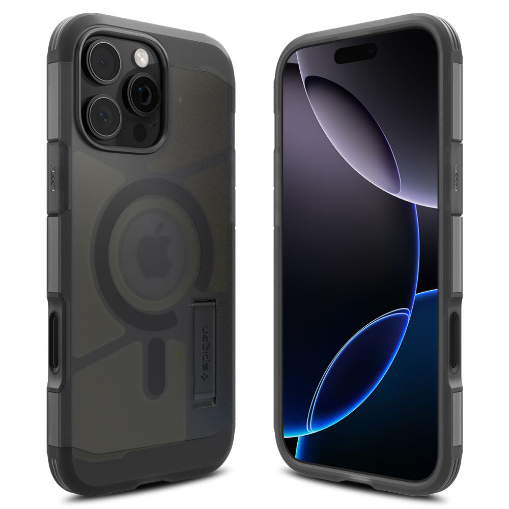 Θήκη MagSafe για Apple iPhone 16 Pro, Spigen, Tough Armor, Ματ Μαύρη ACS09072