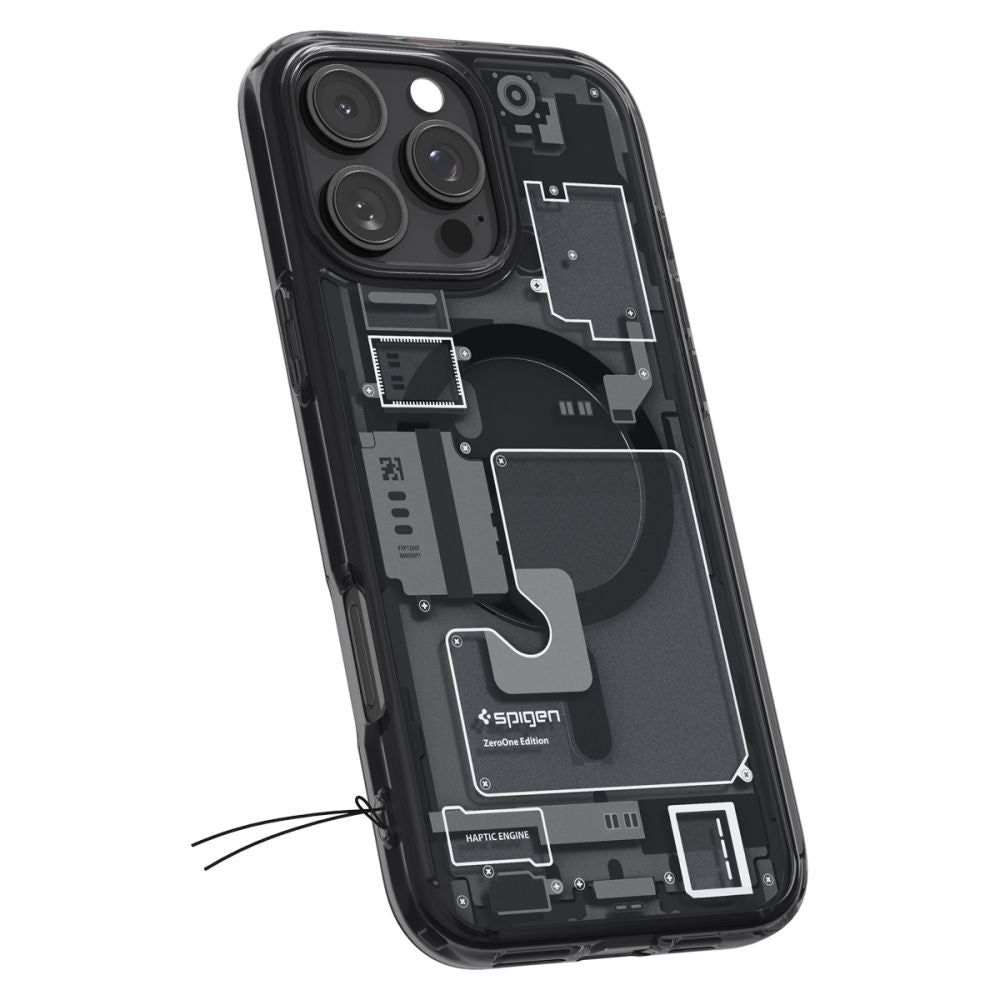 Θήκη MagSafe για Apple iPhone 16 Pro, Spigen, Ultra Hybrid Zero One, Ματ Μαύρη ACS08135