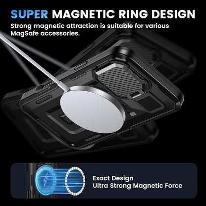 Θήκη MagSafe για Apple iPhone 16 Pro, Techsuit, CamVault, Μαύρο