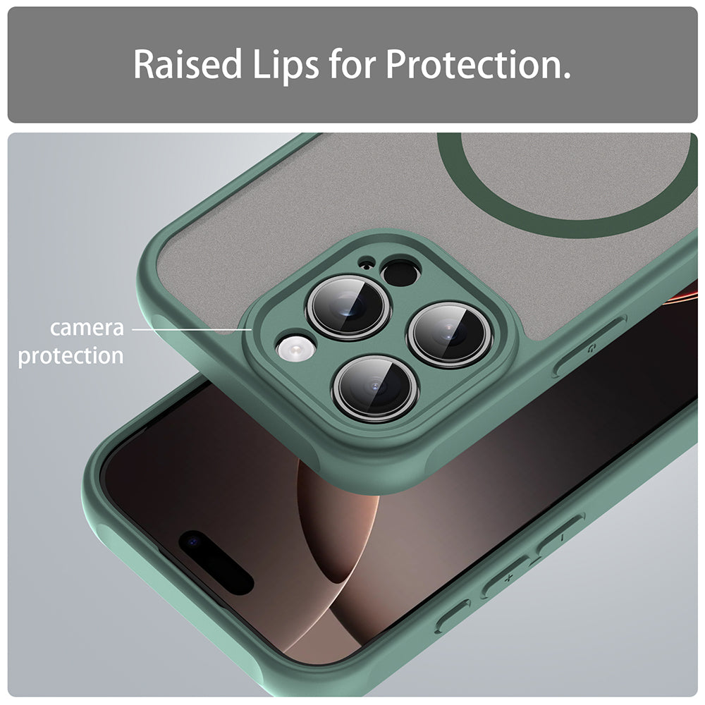 Θήκη MagSafe για Apple iPhone 16 Pro, Techsuit, HaloFrost II, Πράσινο