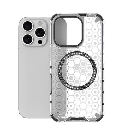 Θήκη MagSafe για Apple iPhone 16 Pro, Techsuit, HoneyComb Shield, Λευκή