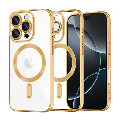 Θήκη MagSafe για Apple iPhone 16 Pro, Techsuit, Luxury Crystal, Χρυσή