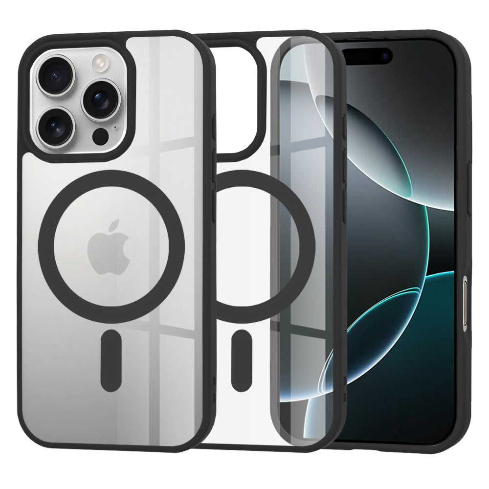 MagSafe Case for Apple iPhone 16 Pro, Techsuit, Pro, Black