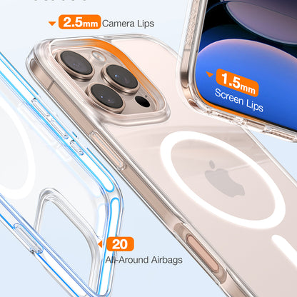 Θήκη MagSafe για Apple iPhone 16 Pro, Torras, Diamond, Διαφανής