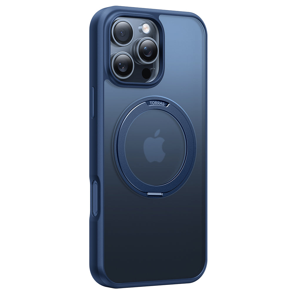 MagSafe Case for Apple iPhone 16 Pro, Torras, Ostand Pro, Navy Blue