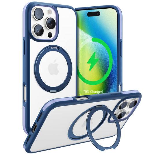 Θήκη MagSafe για Apple iPhone 16 Pro, Torras, Ostand R Fusion, Μπλε Ναυτικό