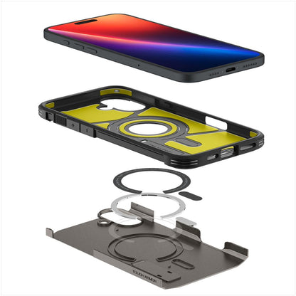 Θήκη MagSafe για Apple iPhone 16, Spigen, Tough Armor, Γκρι