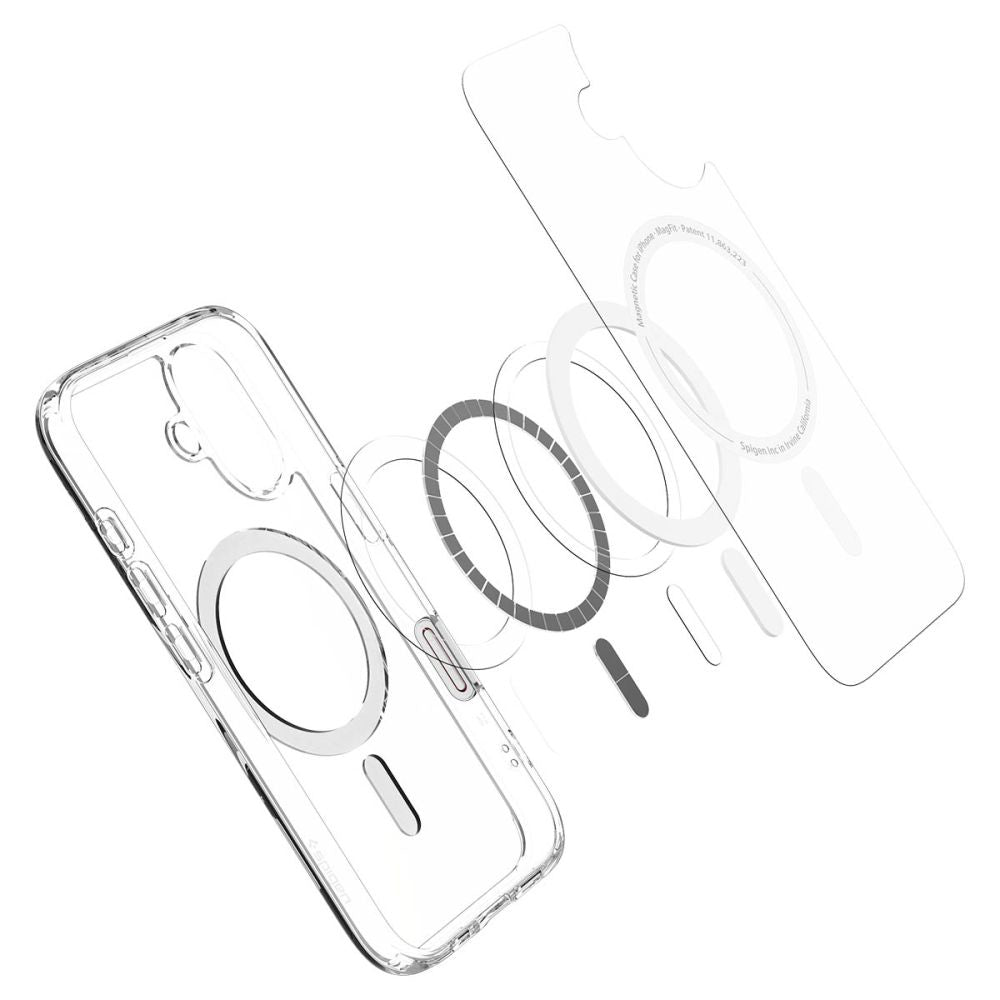Θήκη MagSafe για Apple iPhone 16, Spigen, Ultra Hybrid T, Λευκή ACS09073