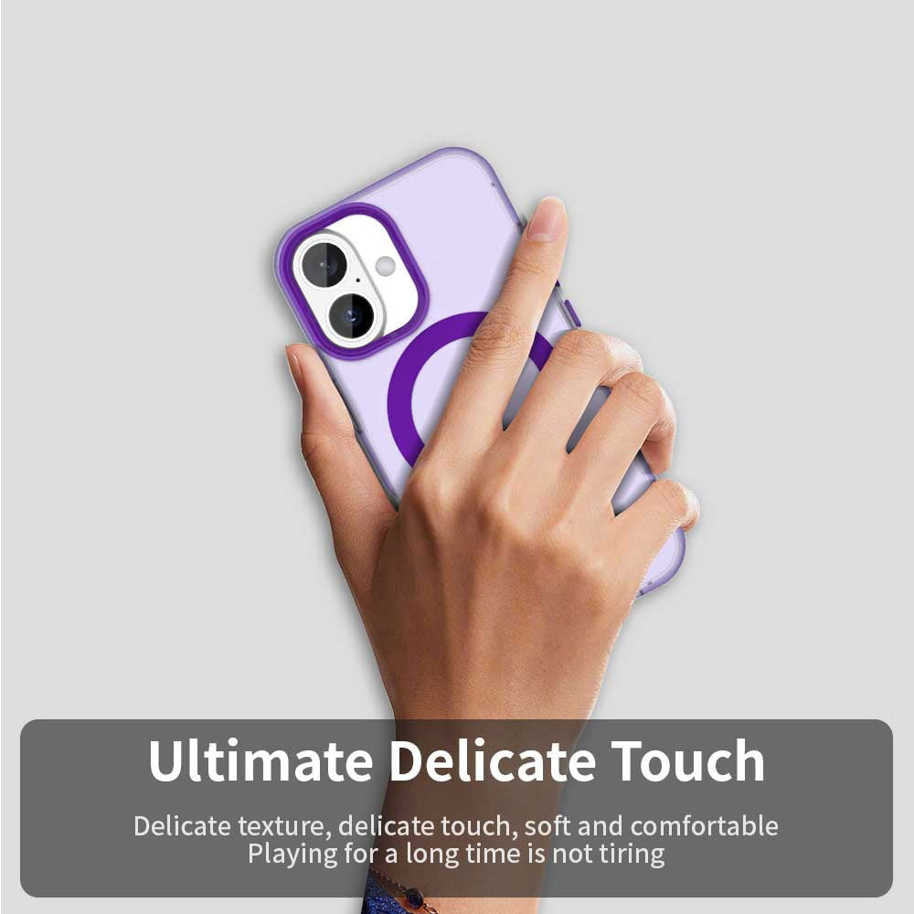 MagSafe Case for Apple iPhone 16, Techsuit, CandyCase, Purple