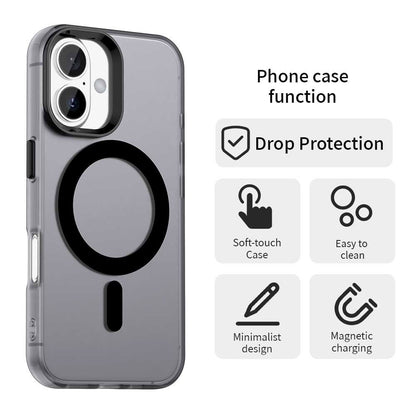MagSafe Case for Apple iPhone 16, Techsuit, CandyCase, Black