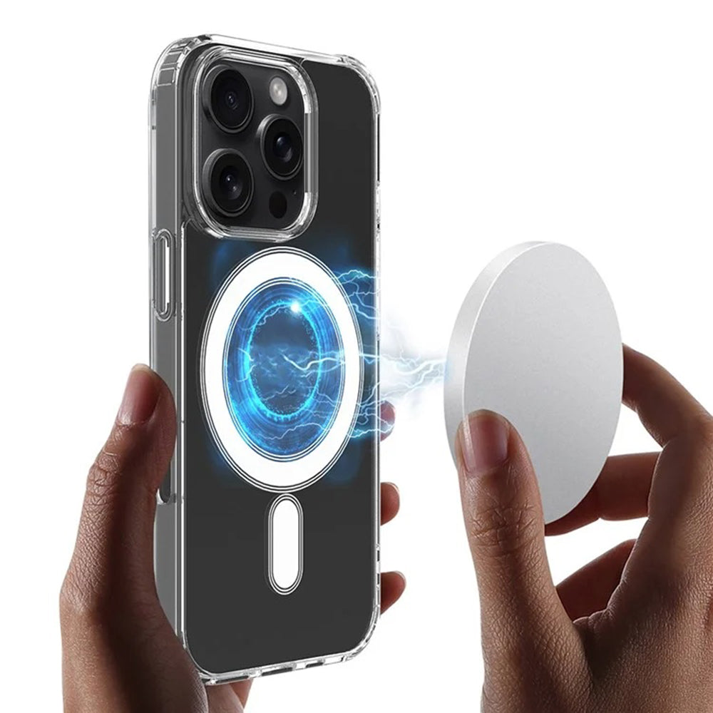 MagSafe Case for Apple iPhone 16, Techsuit, Pro, Transparent