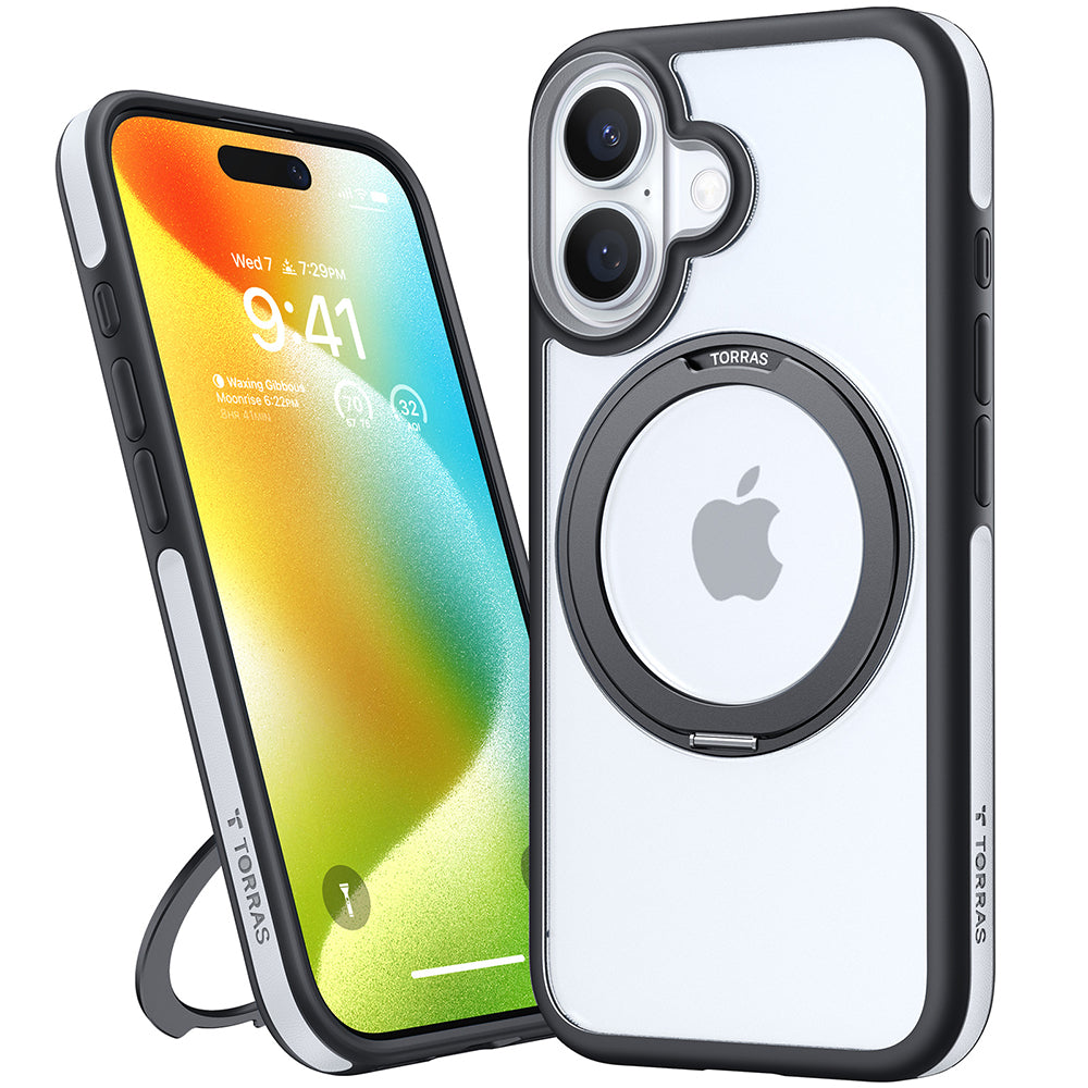Θήκη MagSafe για Apple iPhone 16, Torras, Ostand R Fusion, Μαύρη