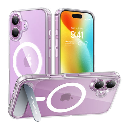 Θήκη MagSafe για Apple iPhone 16, Torras, Pstand, Διαφανής