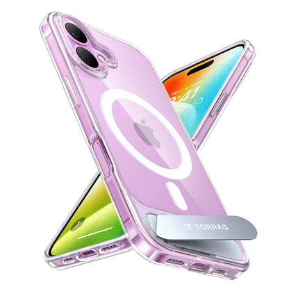 Θήκη MagSafe για Apple iPhone 16, Torras, Pstand, Διαφανής
