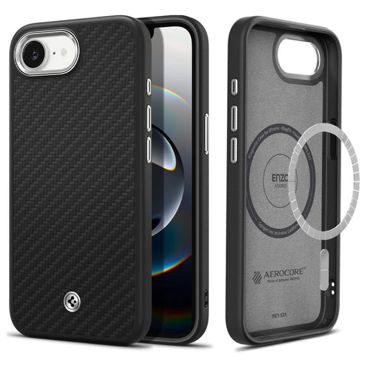 MagSafe Case for Apple iPhone 17e / 16e, Spigen, Enzo Aramid, Matte Black