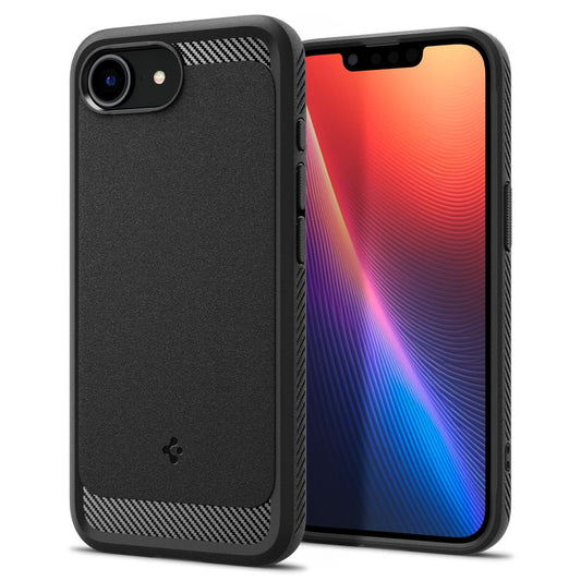 Θήκη MagSafe για Apple iPhone 17e / 16e, Spigen, Rugged Armor, Ματ Μαύρη