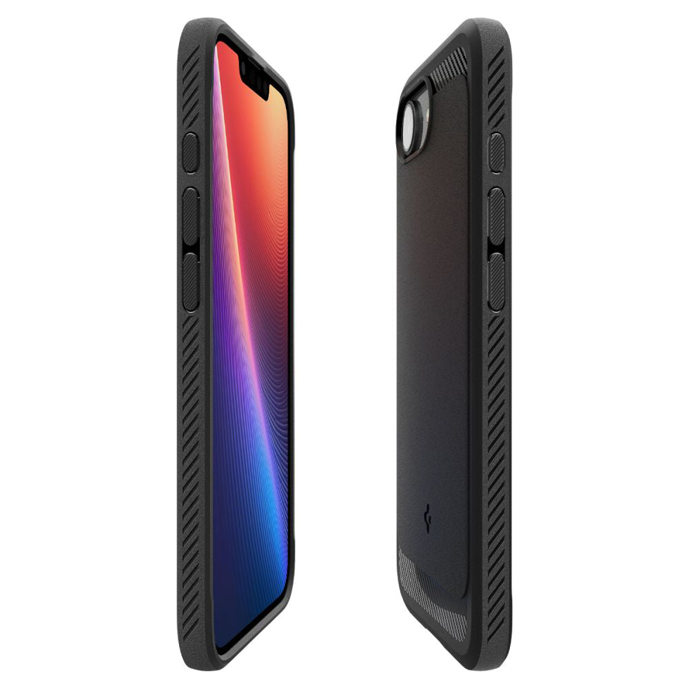 Θήκη MagSafe για Apple iPhone 17e / 16e, Spigen, Rugged Armor, Ματ Μαύρη