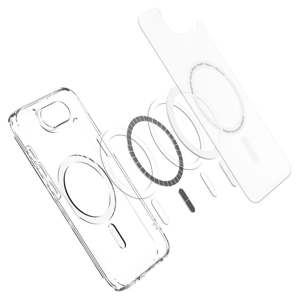Θήκη MagSafe για Apple iPhone 17e / 16e, Spigen, Ultra Hybrid, Ασπρόματο Satin