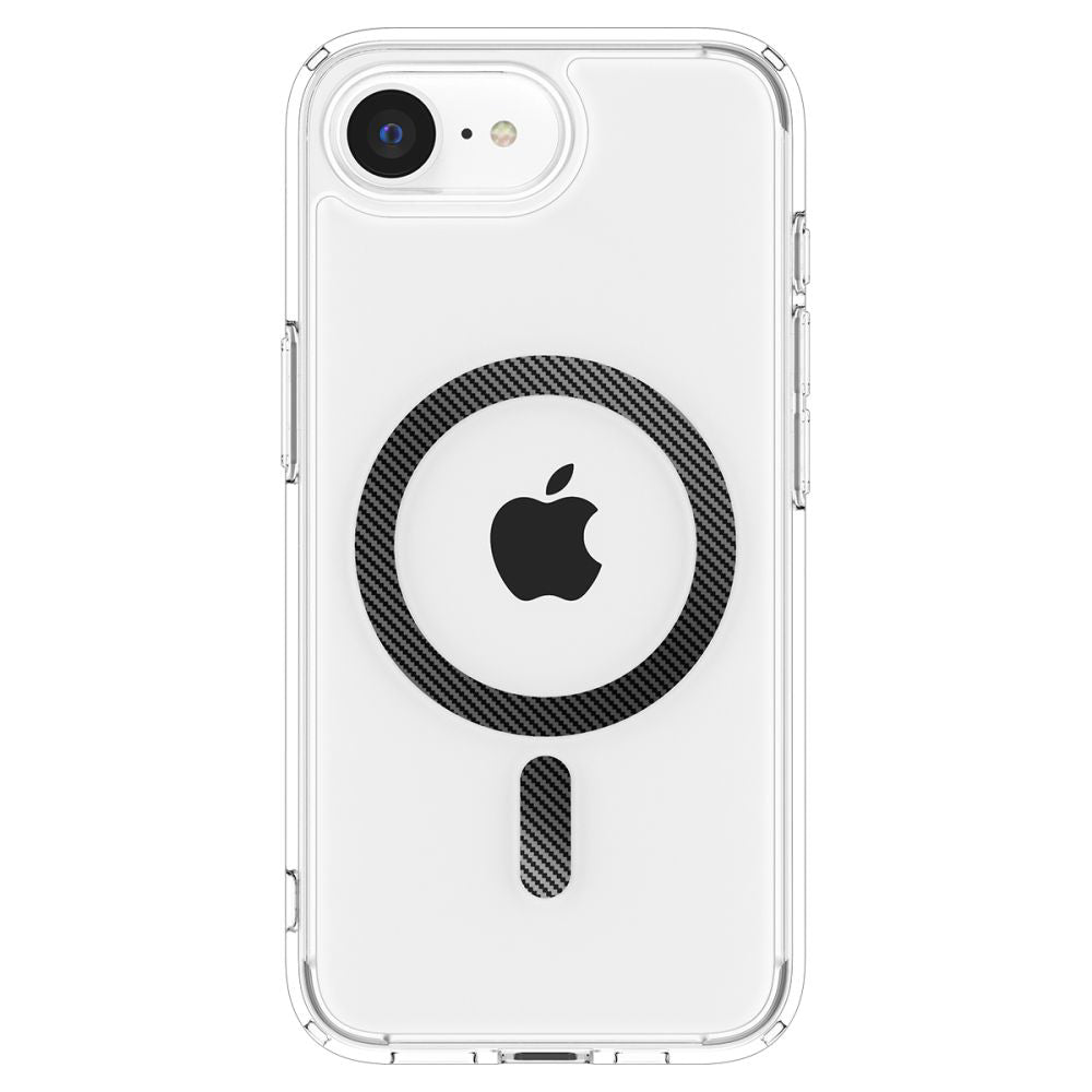 Θήκη MagSafe για Apple iPhone 17e / 16e, Spigen, Ultra Hybrid Carbon, Διαφανής