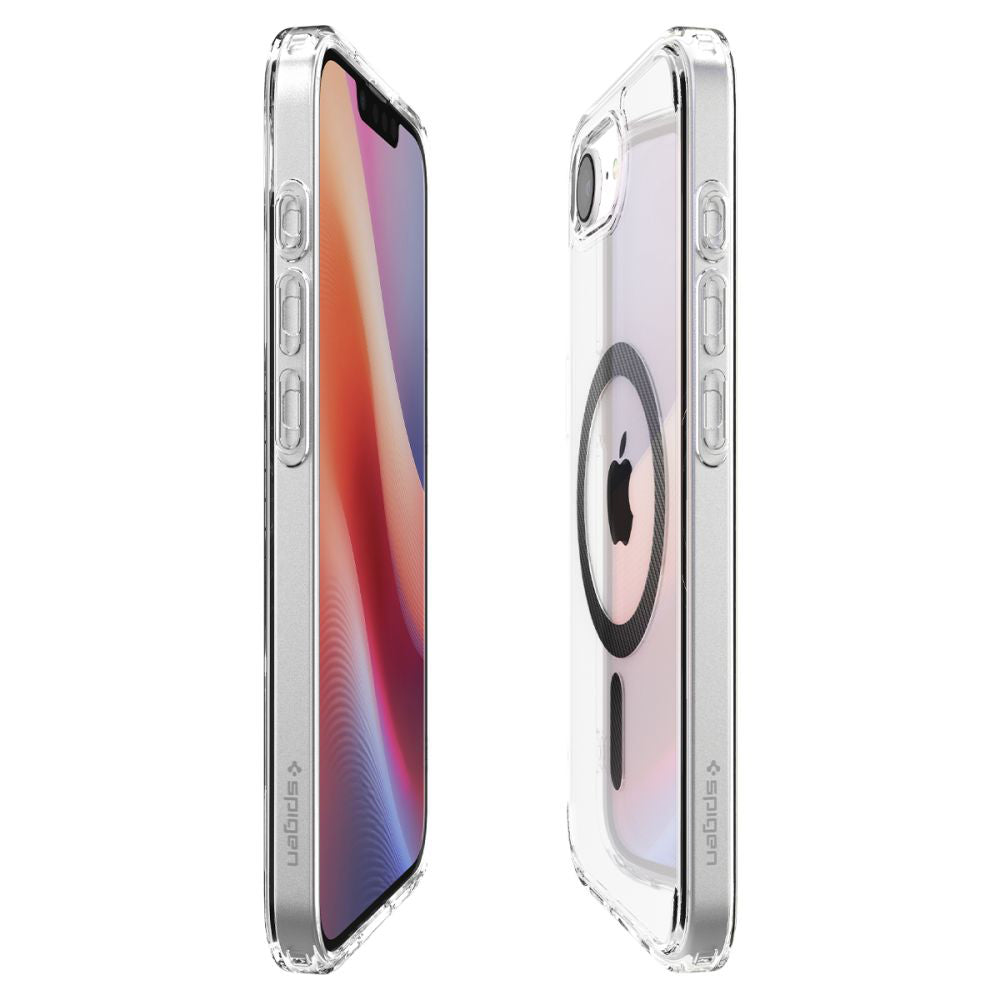 Θήκη MagSafe για Apple iPhone 17e / 16e, Spigen, Ultra Hybrid Carbon, Διαφανής
