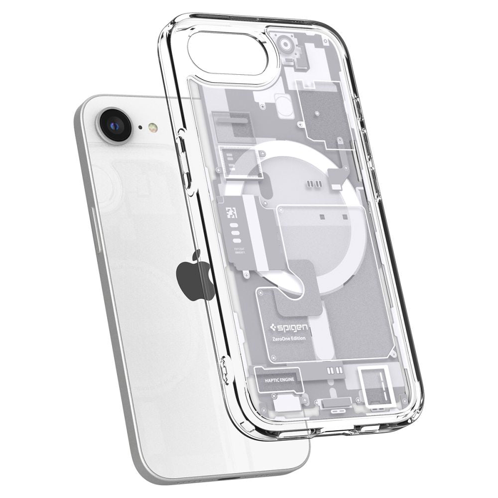 Θήκη MagSafe για Apple iPhone 17e / 16e, Spigen, Ultra Hybrid Zero One, Λευκή