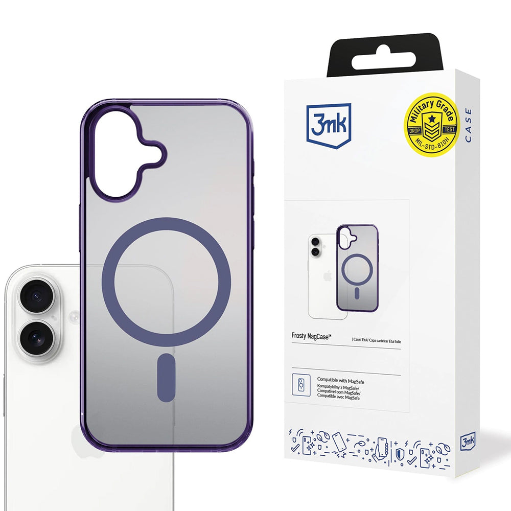 Θήκη MagSafe για Apple iPhone 17, 3MK, Frosty MagCase, Μωβ