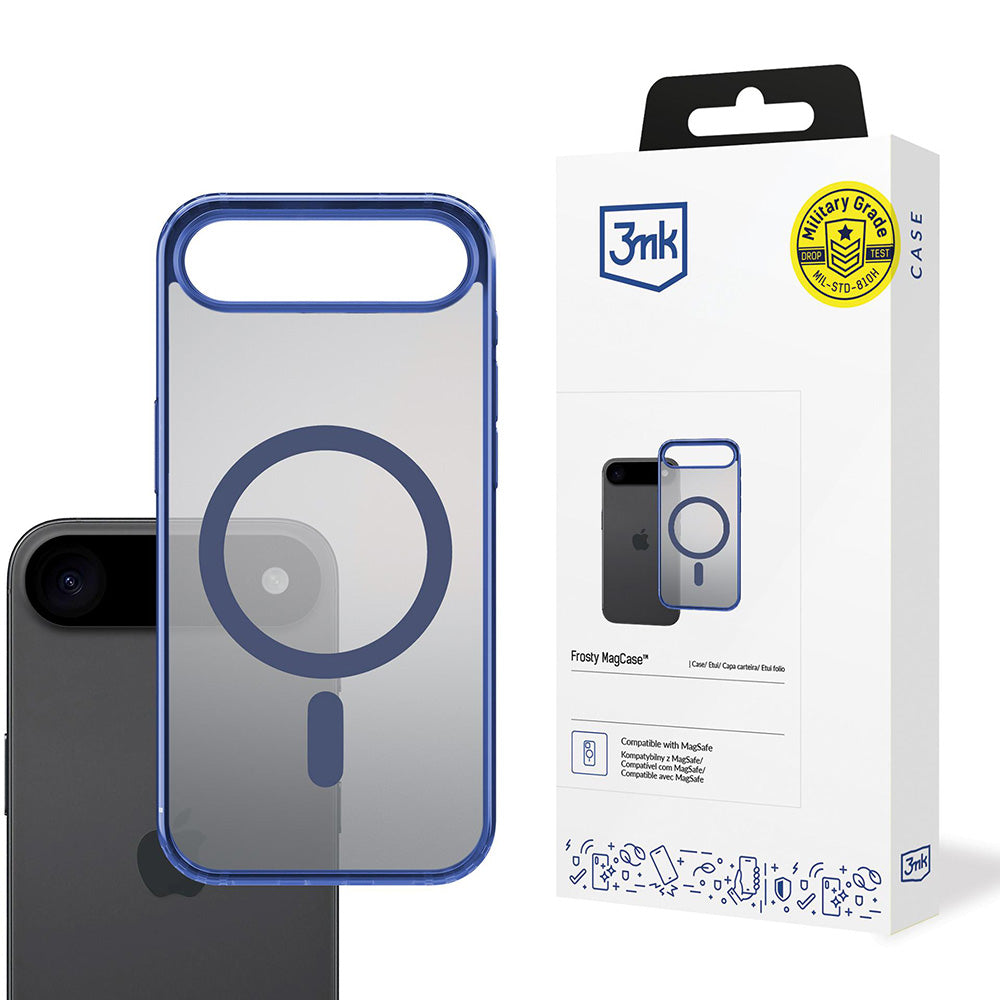Θήκη MagSafe για Apple iPhone 17 Air, 3MK, Frosty MagCase, Μπλε