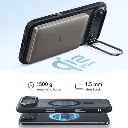Θήκη MagSafe για Apple iPhone 17 Air, ESR, Classic Hybrid Kickstand, Ματ Μαύρη