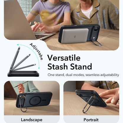 Θήκη MagSafe για Apple iPhone 17 Air, ESR, Classic Hybrid Kickstand, Ματ Μαύρη