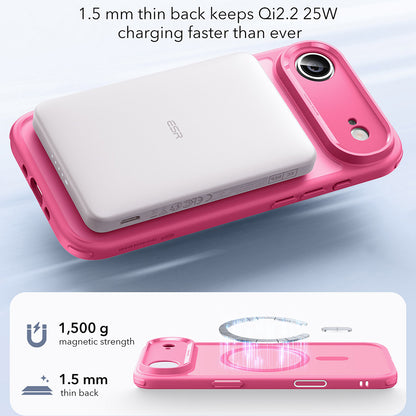 Θήκη MagSafe για Apple iPhone 17 Air, ESR, Classic Hybrid, Ροζ Σατέν