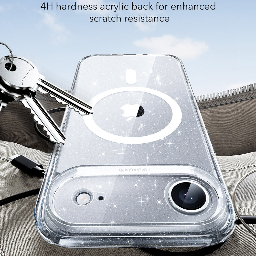 Θήκη MagSafe για Apple iPhone 17 Air, ESR, Classic Hybrid Shimmer, Διαφανής