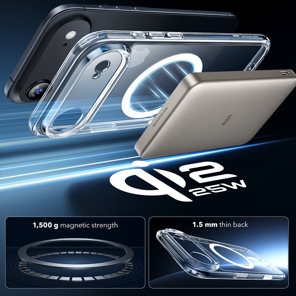 Θήκη MagSafe για Apple iPhone 17 Air, ESR, Classic Hybrid, Διάφανη