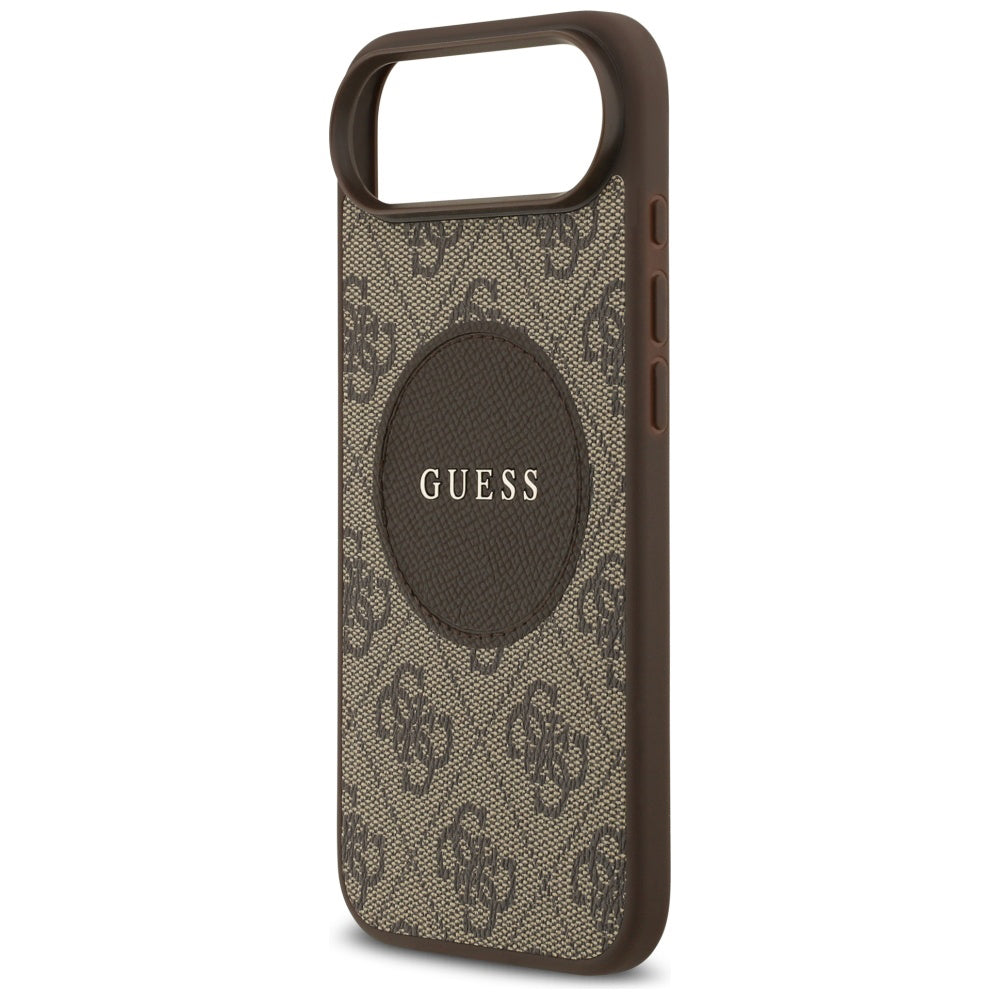 Θήκη MagSafe για Apple iPhone 17 Air, Guess, 4G Circle Classic Logo, Καφέ