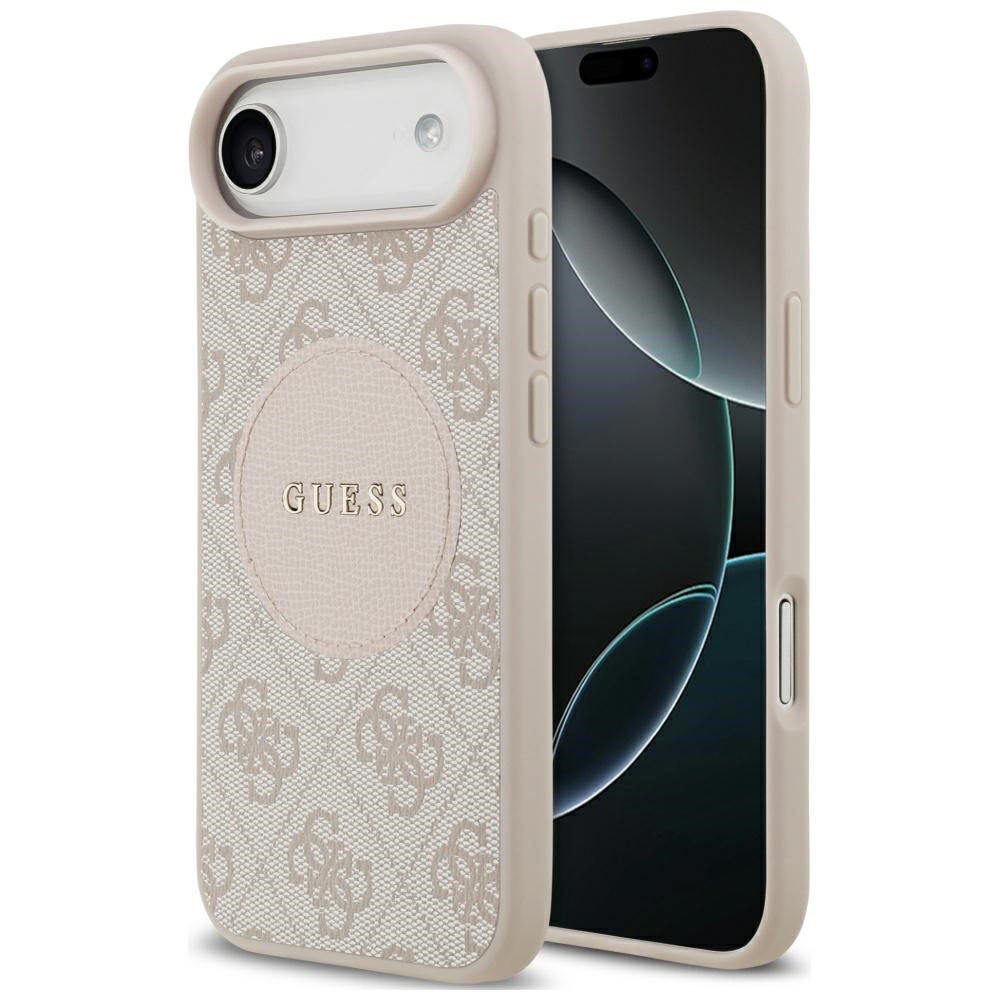 Θήκη MagSafe για Apple iPhone 17 Air, Guess, 4G Circle Classic Logo, Ροζ