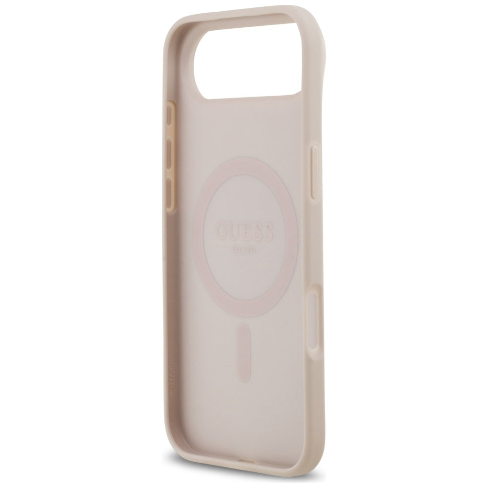 Θήκη MagSafe για Apple iPhone 17 Air, Guess, 4G Circle Classic Logo, Ροζ