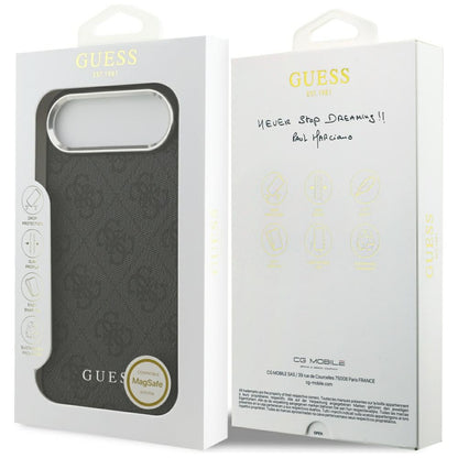Θήκη MagSafe για Apple iPhone 17 Air, Guess, 4G Classic Logo, Μαύρη