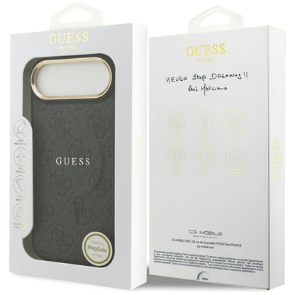 Θήκη MagSafe για Apple iPhone 17 Air, Guess, 4G Classic, Μαύρη