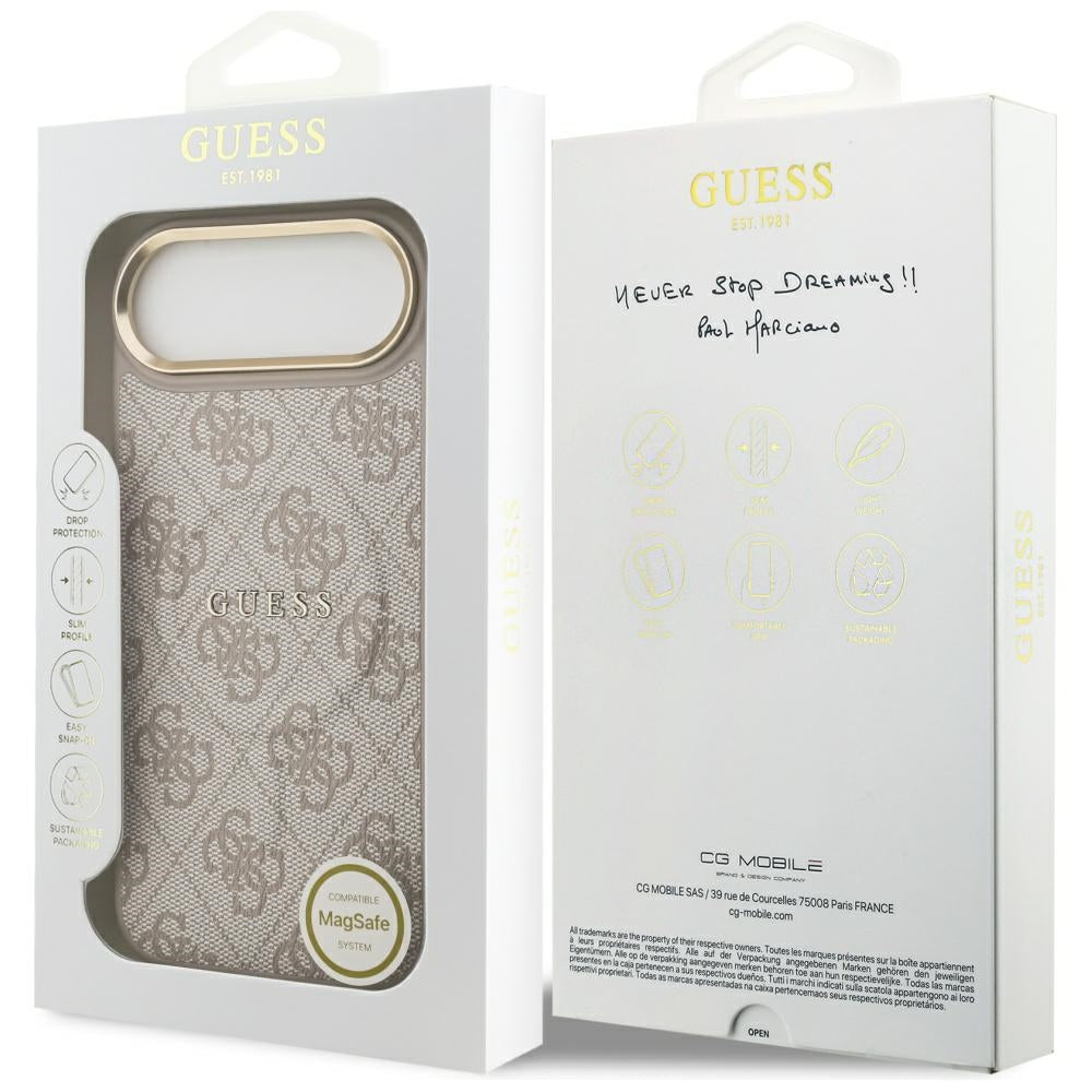 Θήκη MagSafe για Apple iPhone 17 Air, Guess, 4G Classic, Ροζ
