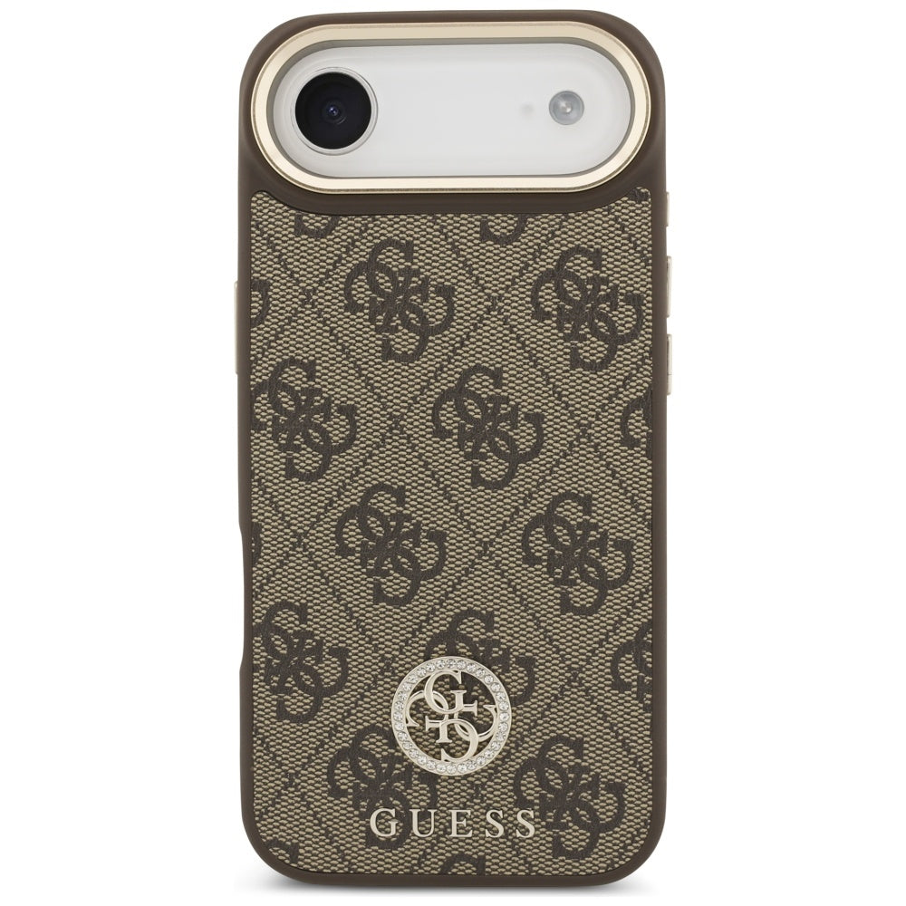 Θήκη MagSafe για Apple iPhone 17 Air, Guess, 4G Strass Logo, Καφέ
