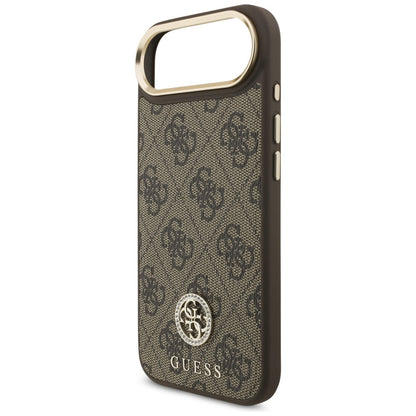 Θήκη MagSafe για Apple iPhone 17 Air, Guess, 4G Strass Logo, Καφέ