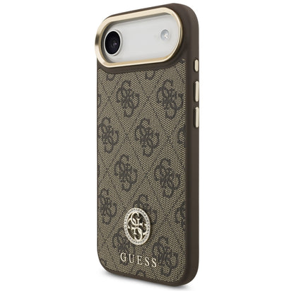 Θήκη MagSafe για Apple iPhone 17 Air, Guess, 4G Strass Logo, Καφέ